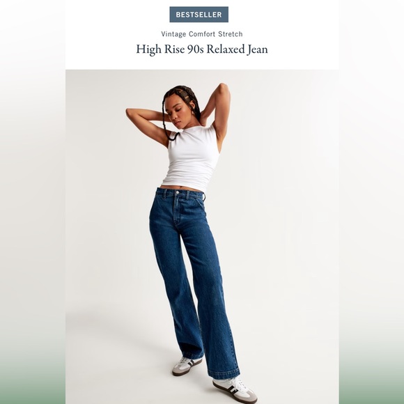 Abercrombie 90s relaxed high rise jeans size 29s - Picture 1 of 7